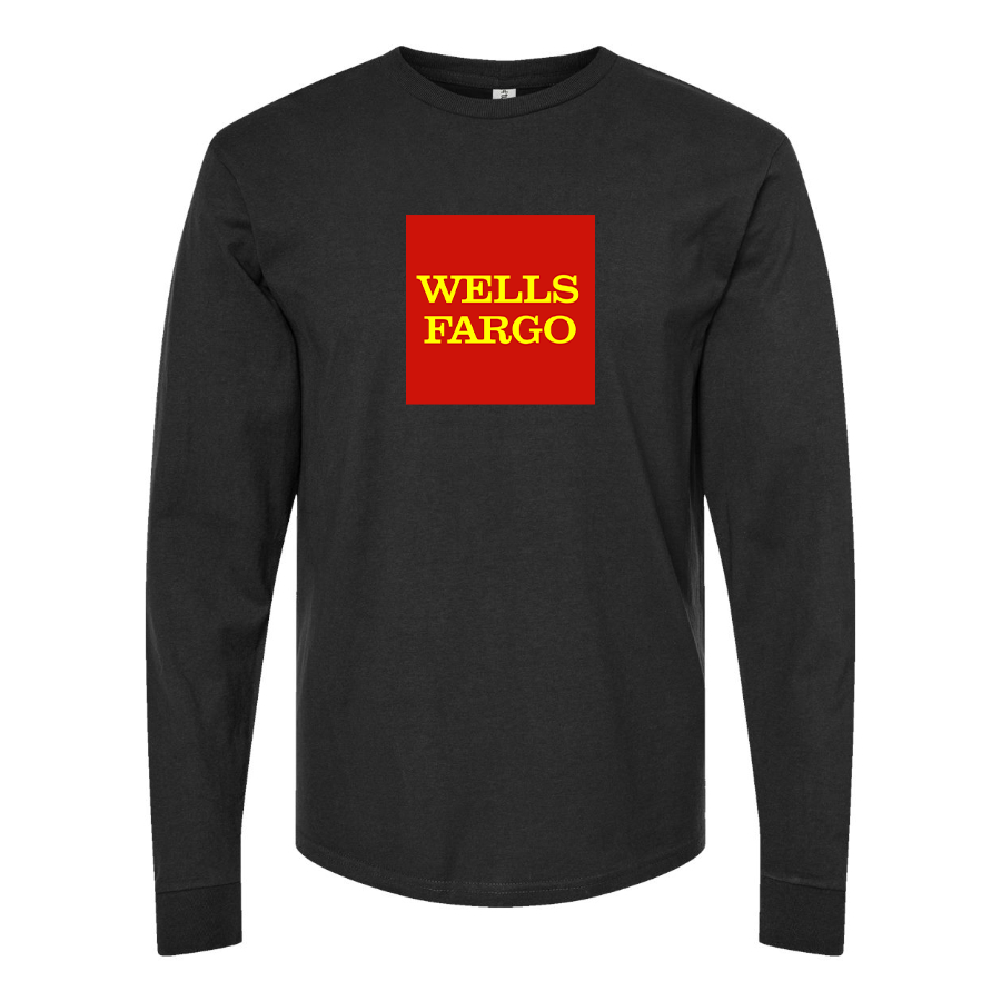 Youth Wells Fargo Logo Cotton Long Sleeve T-Shirt