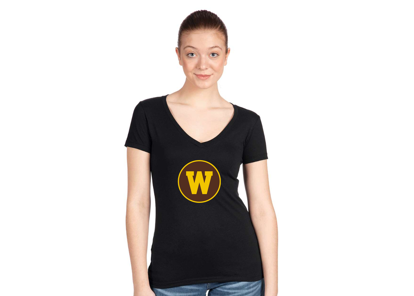 Women's Western Michigan Broncos Next Level V-Neck T-Shirt