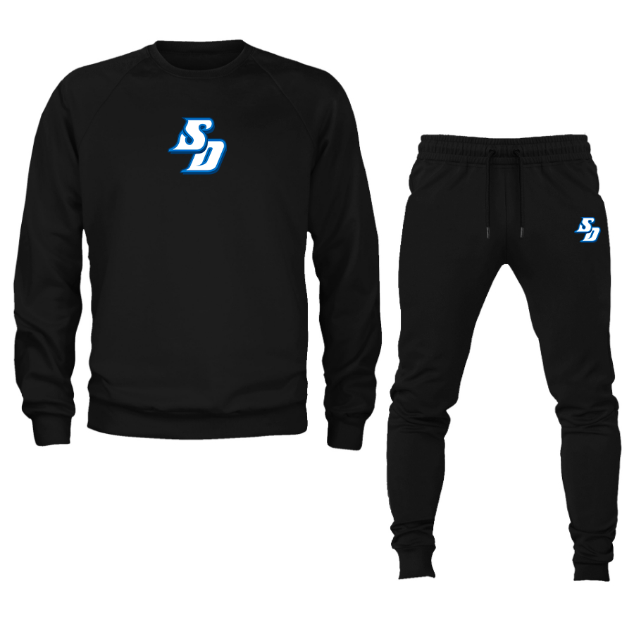 Men's San Diego Toreros Logo Crewneck Sweatshirt Joggers Suit