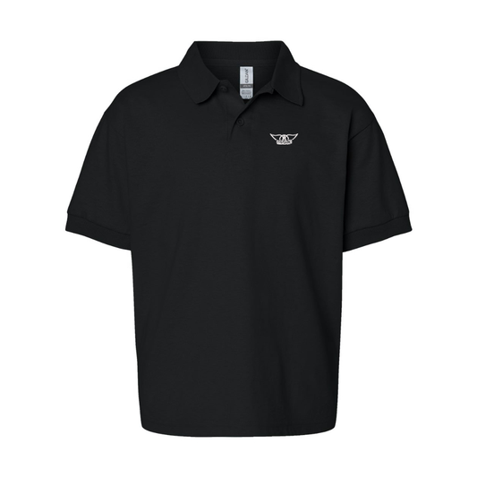 Youth Aerosmith Logo Gildan Dry Blend Jersey Polo