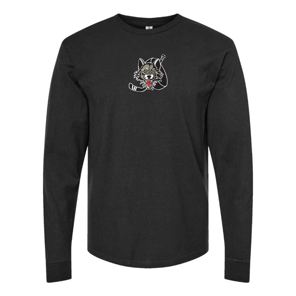 Youth Chicago Wolves Logo Cotton Long Sleeve T-Shirt