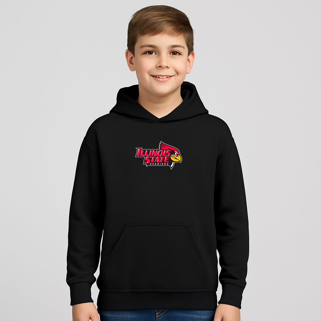 Youth Illinois State Redbirds Logo Pullover Hoodie