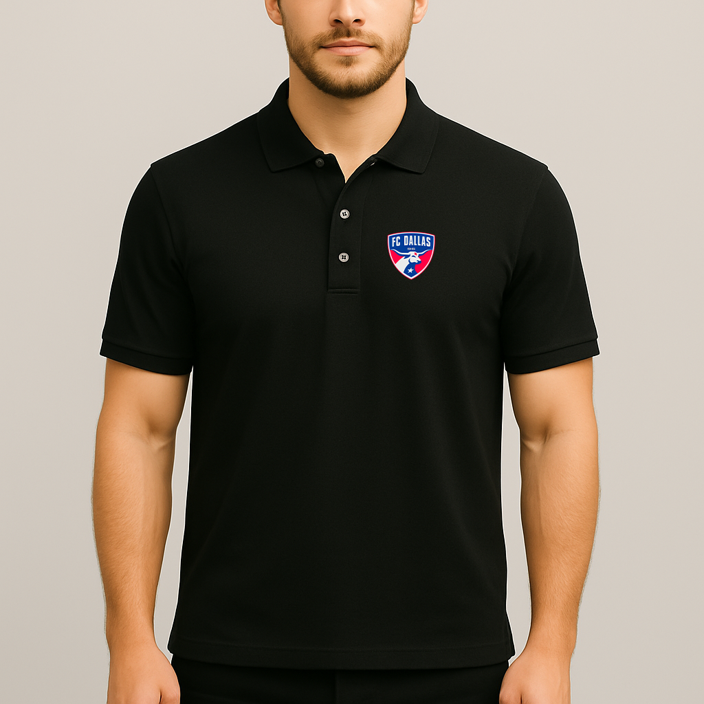 Men's FC Dallas Soccer Logo Dry Blend Polo