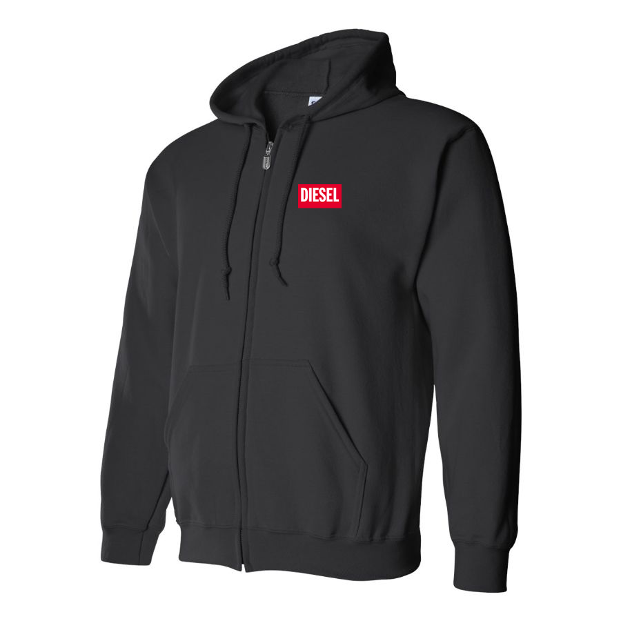 Men's Diesel Logo Zipper Hoodie