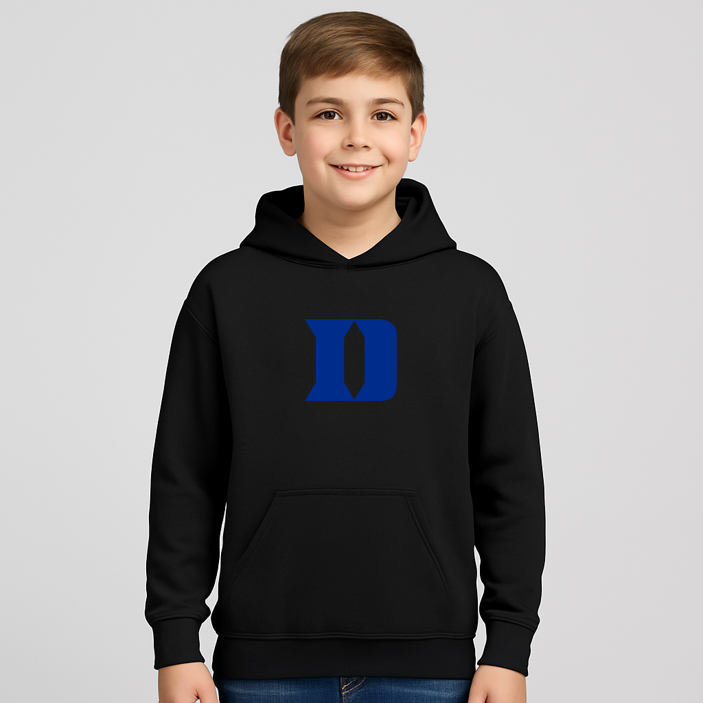 Youth Duke Blue Devils Logo Pullover Hoodie