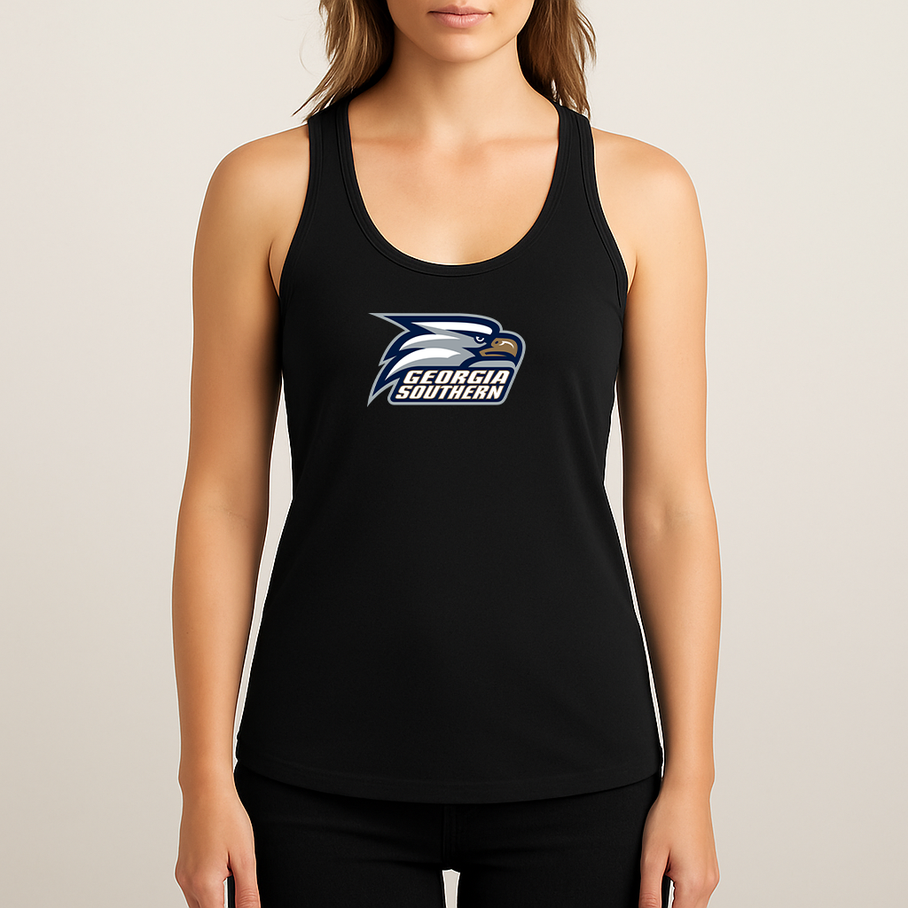 Women's Georgia Southern Eagles Logo Next Level Ideal Racerback Tank