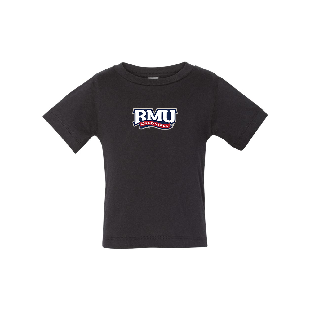 Robert Morris Colonials Logo BELLA CANVAS Infant Jersey Tee