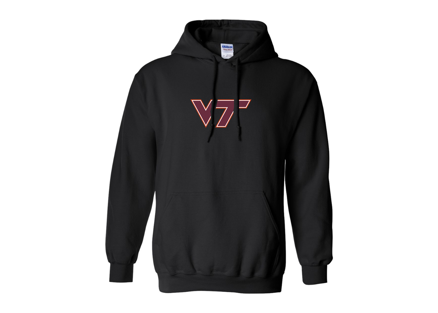Men's Virginia Tech Hokies Gildan  Heavy Blend Hooded Sweatshirt