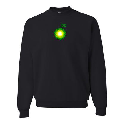 Men's BP Oil Logo  JERZEES NuBlend Crewneck Sweatshirt