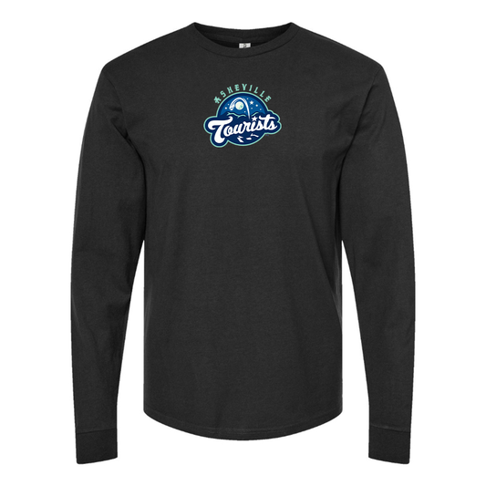 Youth Asheville Tourists Logo Cotton Long Sleeve T-Shirt
