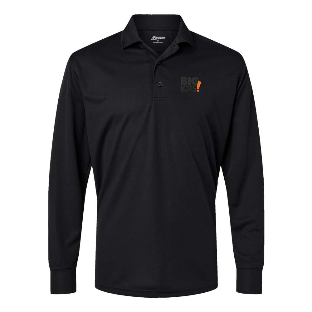 Men's Big Lots Logo Paragon Prescott Long Sleeve Polo
