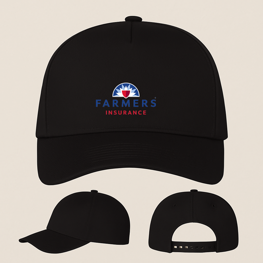 Farmer_s Insurance Logo Five Panel Twill Snapback Cap