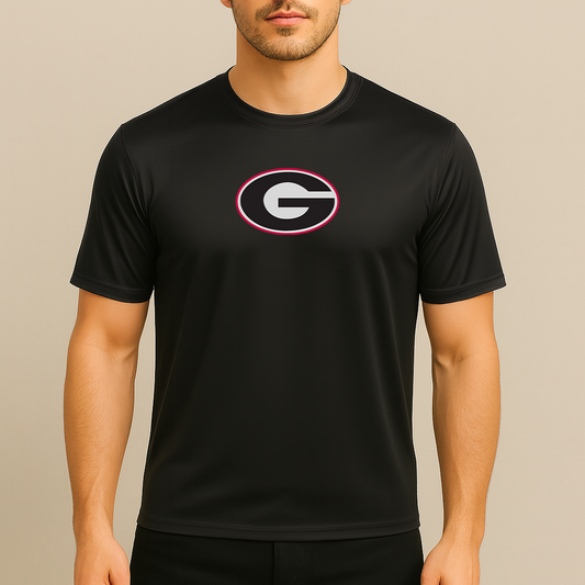 Men's Georgia Bulldogs Logo Polyester T-Shirt
