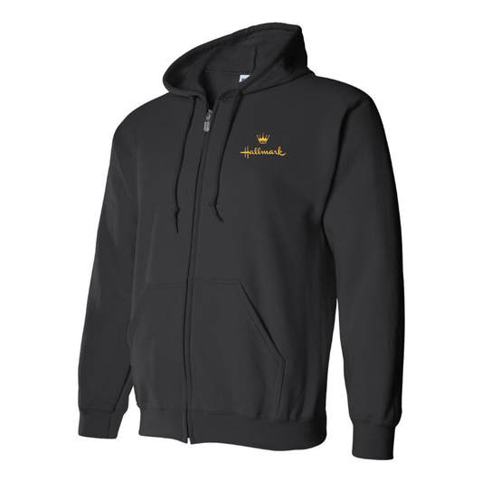 Men's Hallmark golden logo Zipper Hoodie