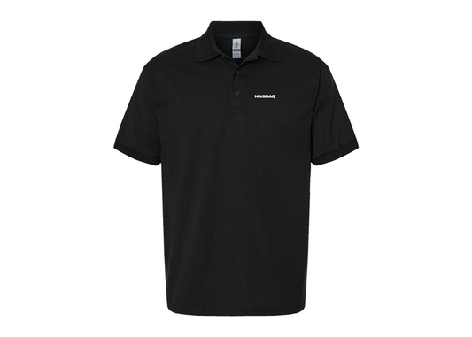 Men's Nasdaq Logo Gildan Dry Blend Jersey Polo