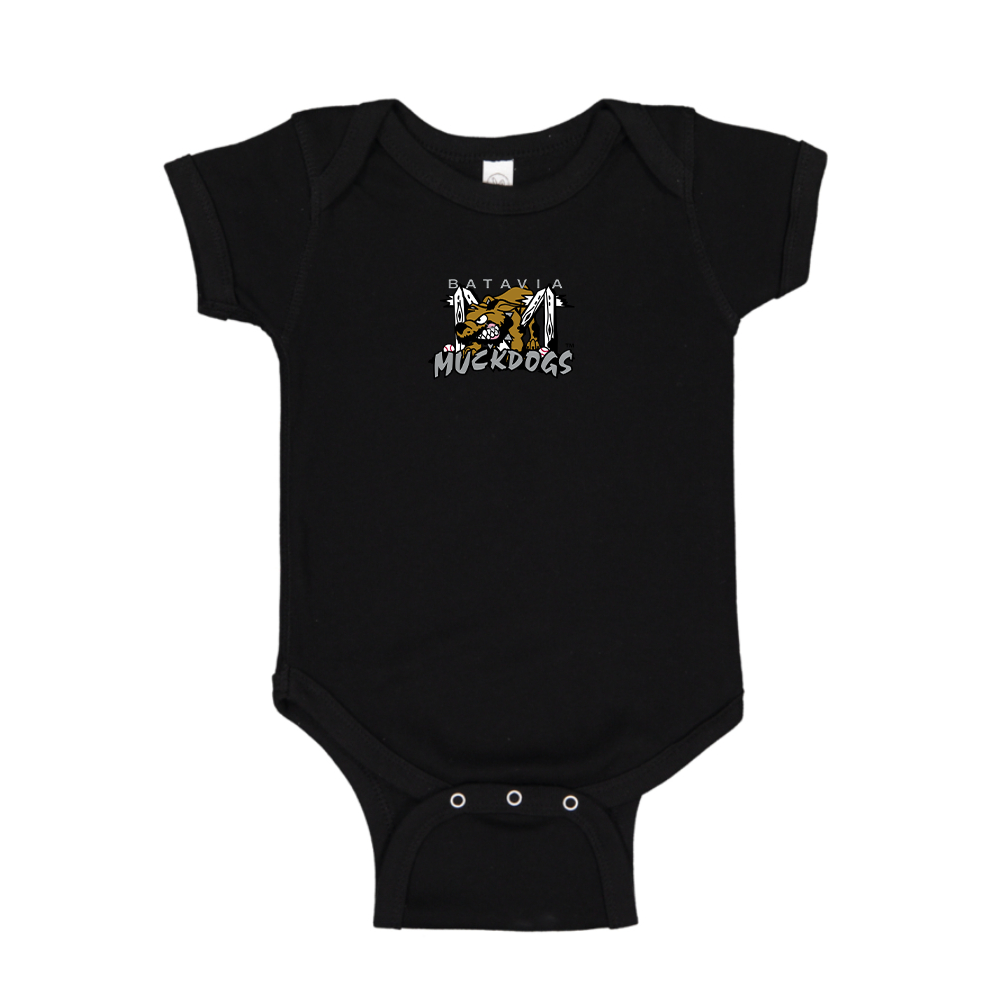 Batavia  Muckdogs Logo Baby Romper Onesie