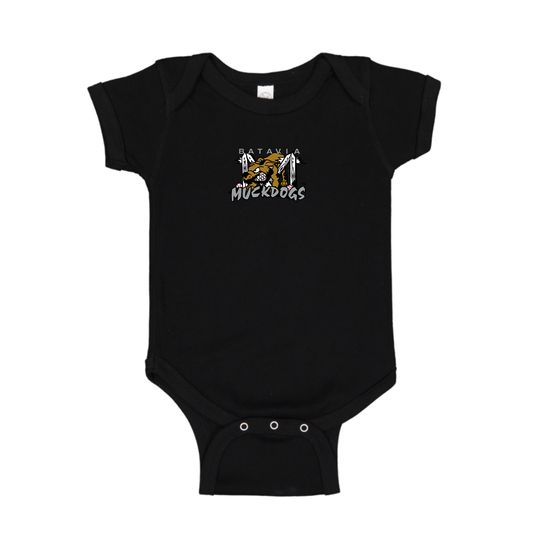 Batavia  Muckdogs Logo Baby Romper Onesie