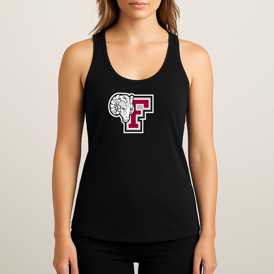 Women's Fordham Rams Logo Next Level Ideal Racerback Tank