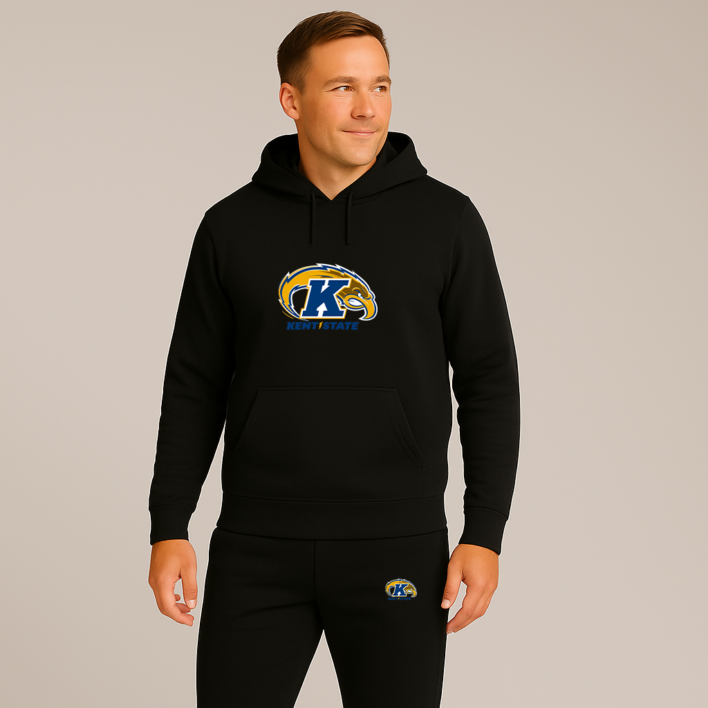 Men's Kent State Golden Flashes Logo Hoodie Joggers Set