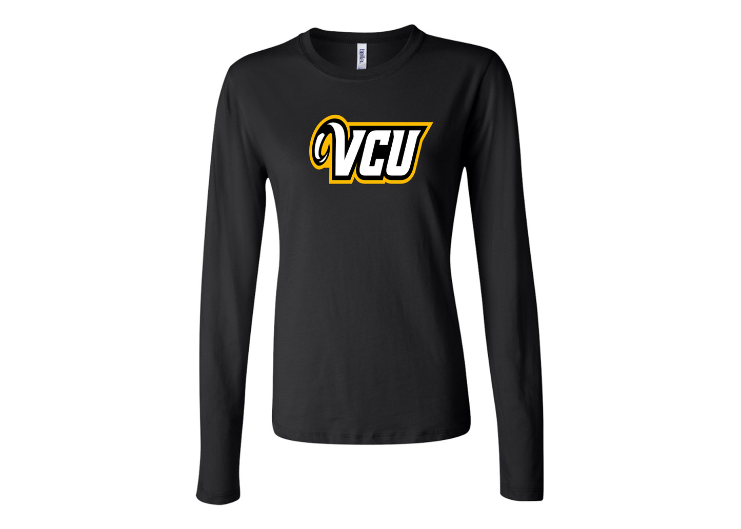 BELLA CANVAS Women’s Virginia Commonwealth Rams Jersey Long Sleeve Tee
