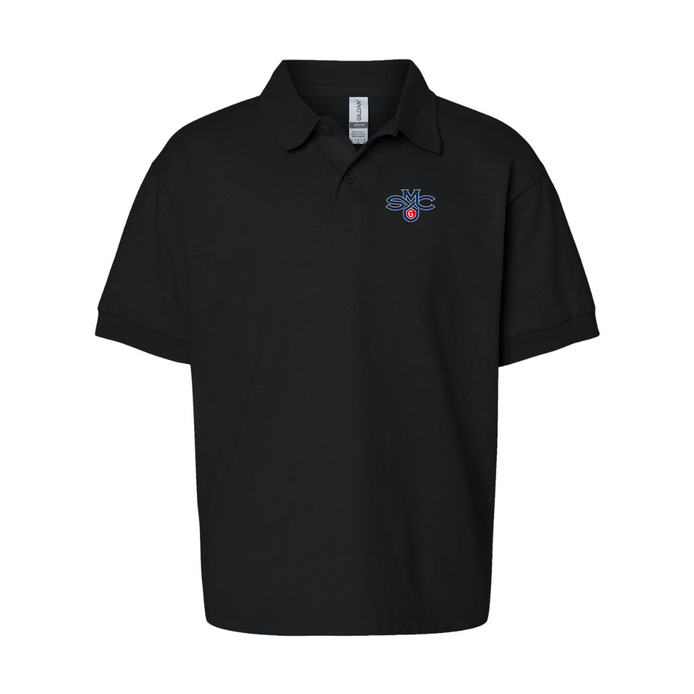 Youth Saint Marys Gaels Logo Gildan Dry Blend Jersey Polo