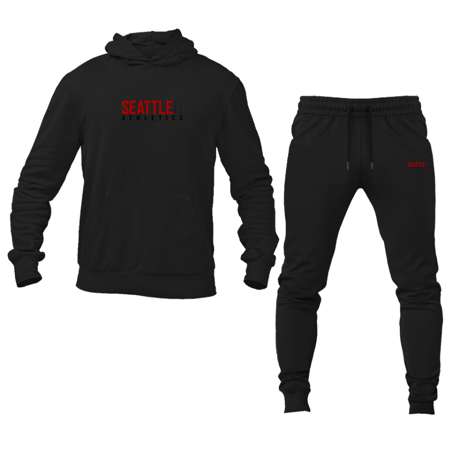 Men's Seattle Redhawks Logo Hoodie Joggers Set