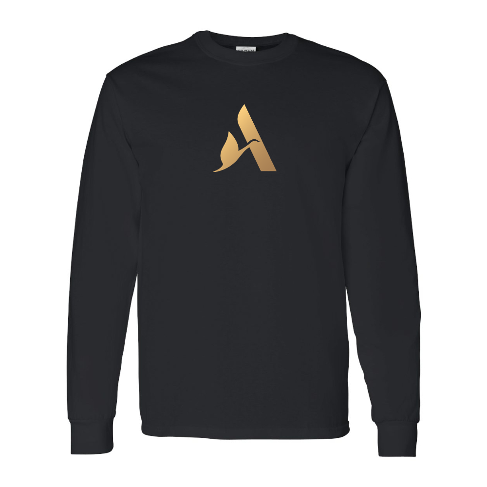Men's Accor Golden Logo Gildan Heavy Cotton Long Sleeve T-Shirt
