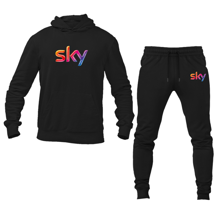 Men's Sky Logo Hoodie Joggers Set