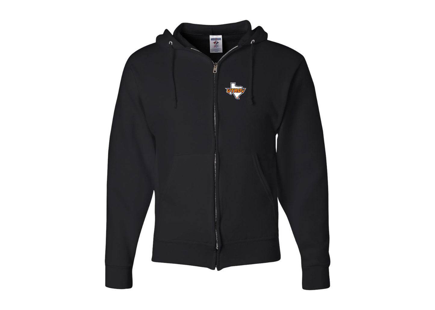 Men's UTRGV Vaqueros JERZEES NuBlend Full-Zip Hooded Sweatshirt