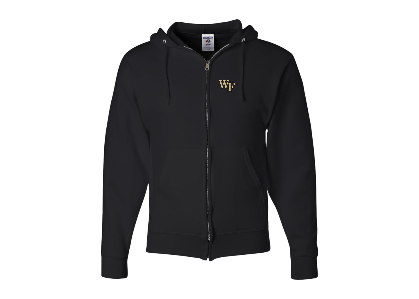 Men's Wake Forest Demon Deacons JERZEES NuBlend Full-Zip Hooded Sweatshirt