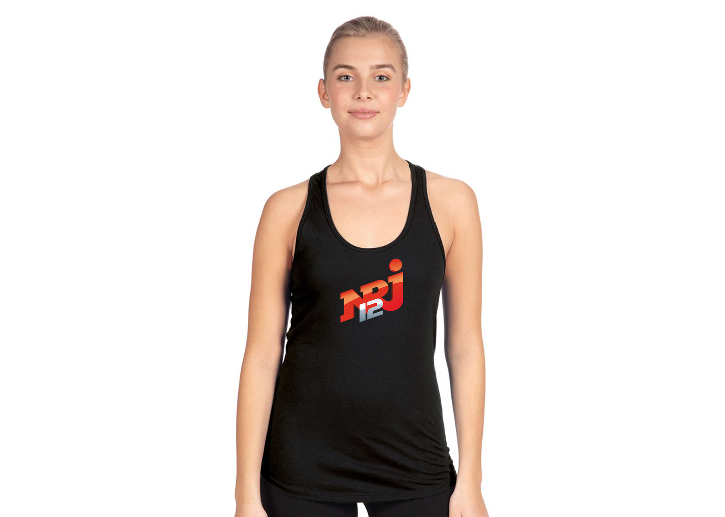 Women's NRJ 12 Logo Next Level Ideal Racerback Tank
