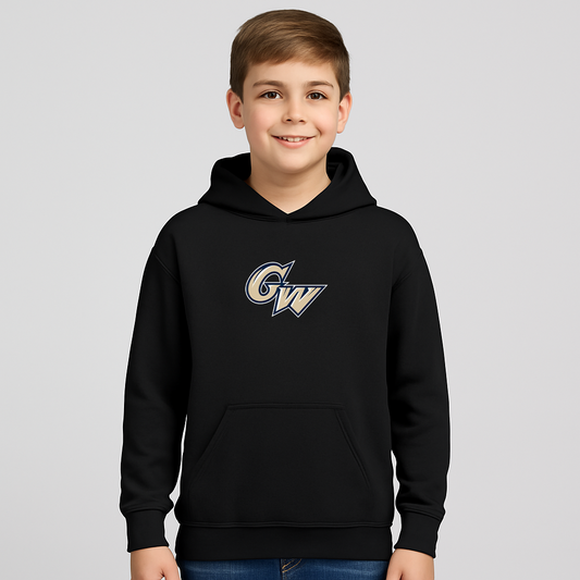 Youth George Washington Colonials Logo Pullover Hoodie