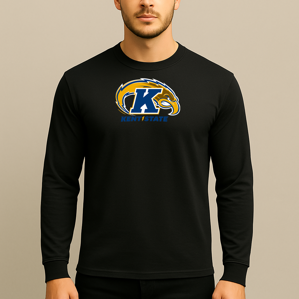 Men's Kent State Golden Flashes Logo Long Sleeve T-Shirt