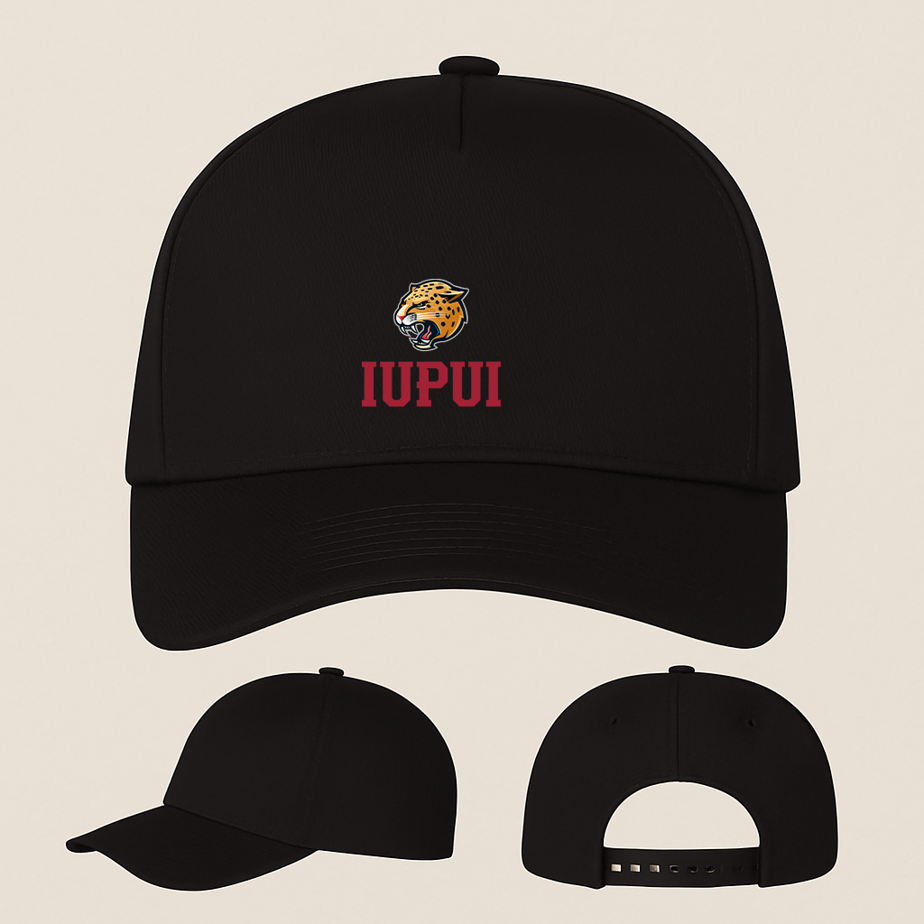 IUPUI Jaguars Logo Five Panel Twill Snapback Cap