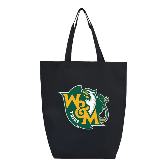 William and Mary Tribe Q-Tees Non-Woven Gusset Bottom Tote