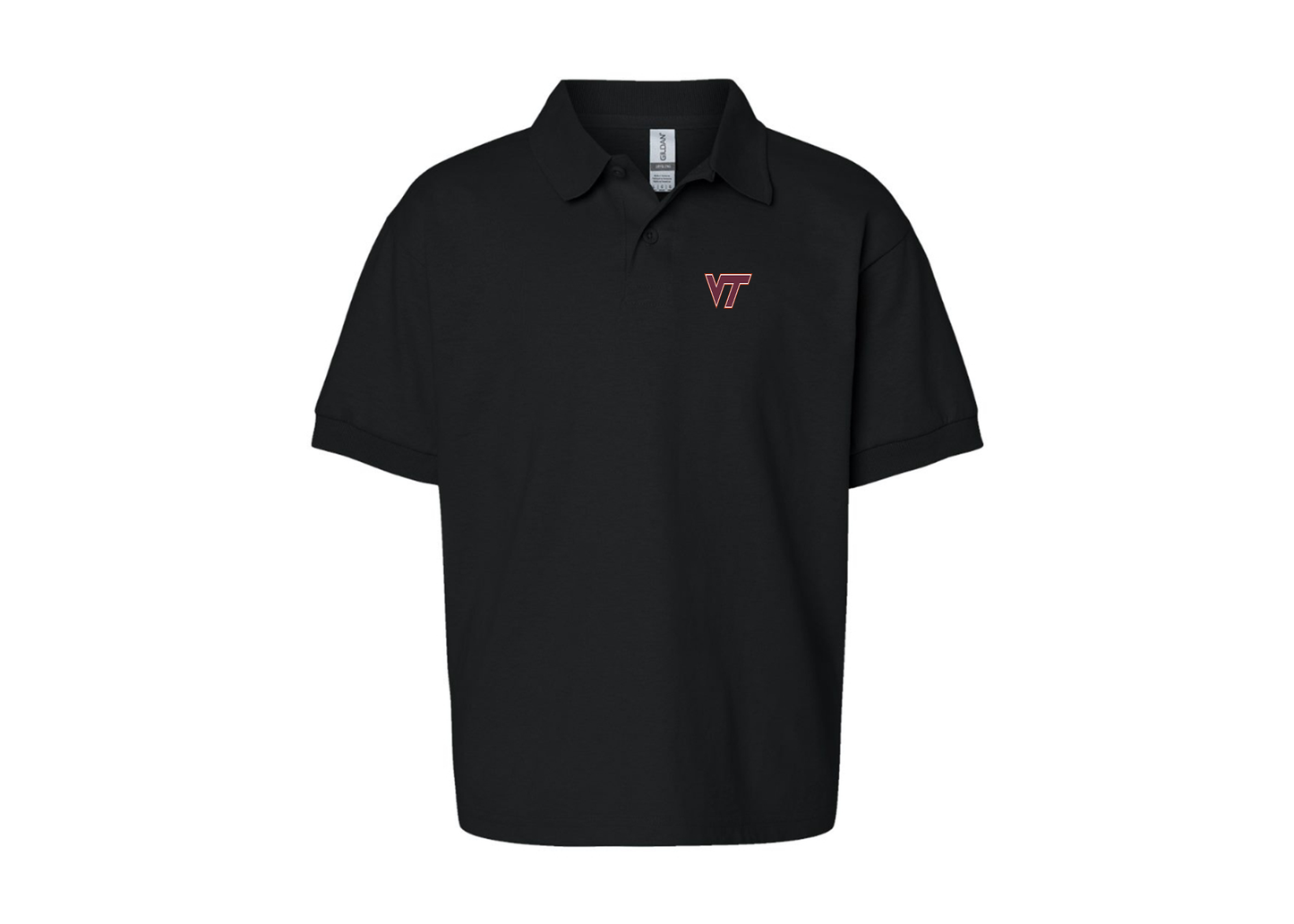 Youth Virginia Tech Hokies Gildan Dry Blend Jersey Polo