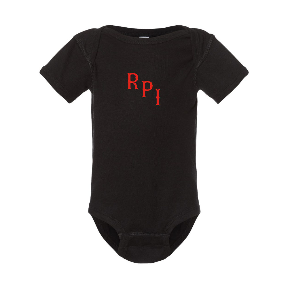RPI Engineers Logo Rabbit Skins Infant Baby Rib Bodysuit