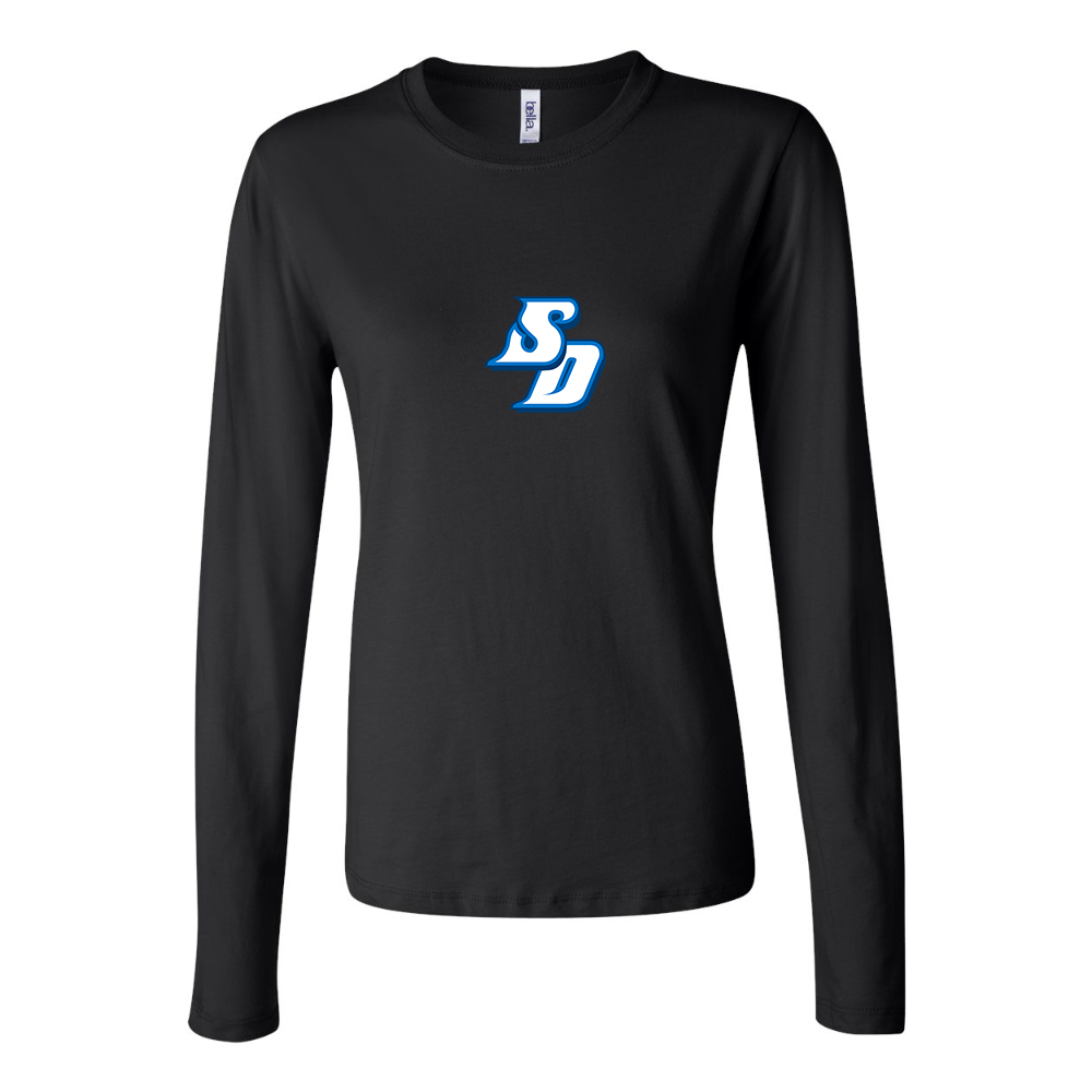 BELLA CANVAS Women’s San Diego Toreros Logo Jersey Long Sleeve Tee