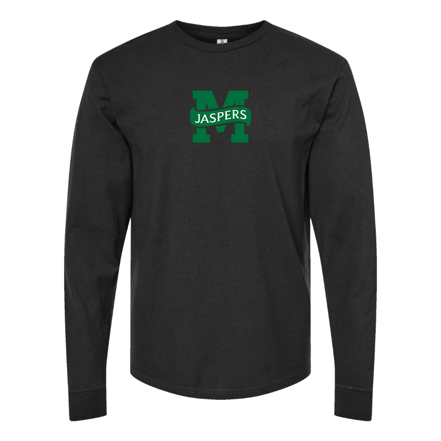 Youth Manhattan Jaspers Logo Cotton Long Sleeve T-Shirt