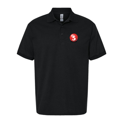Men's ABC TV5 Logo Gildan Dry Blend Jersey Polo