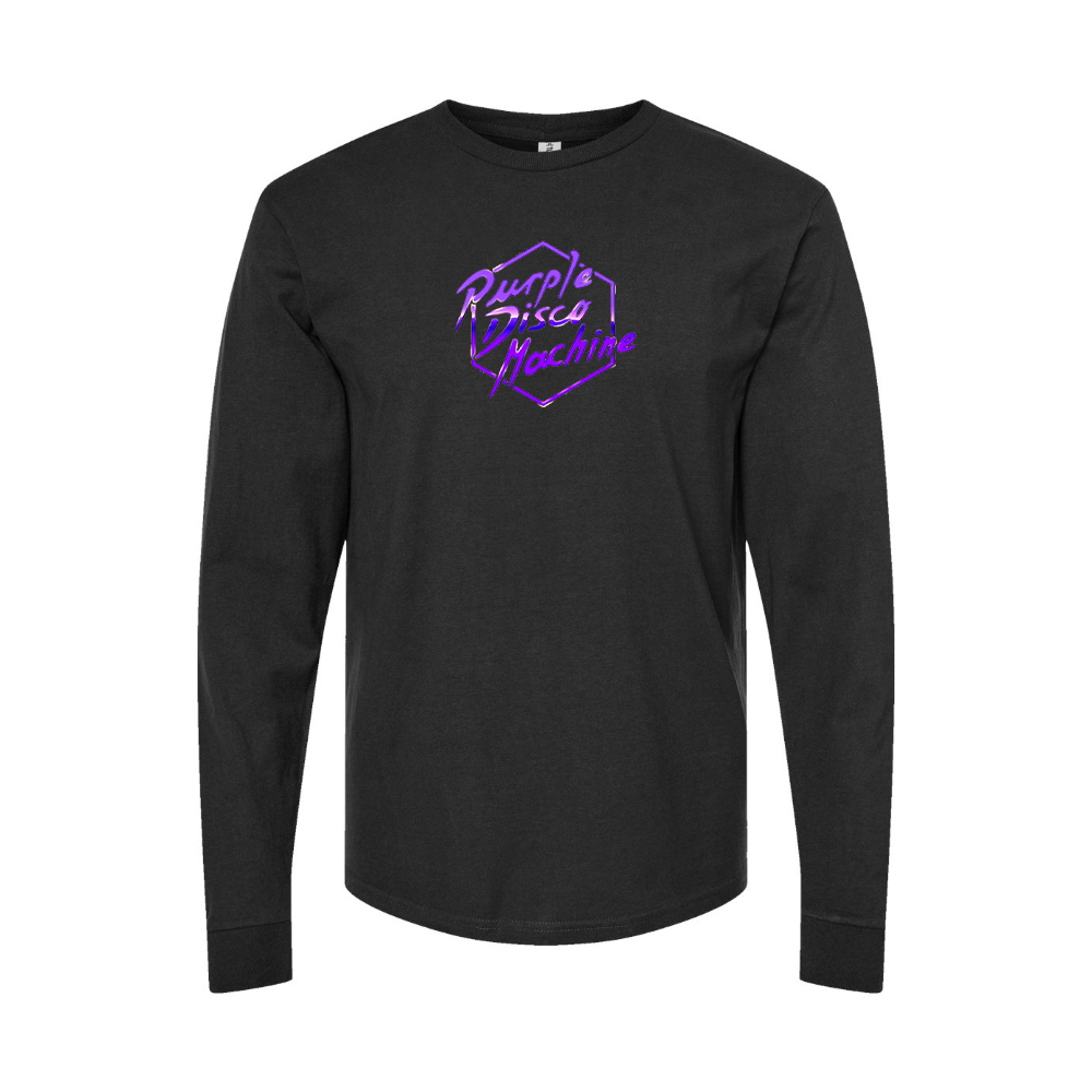 Youth Purple Disco Machine Cotton Long Sleeve T-Shirt