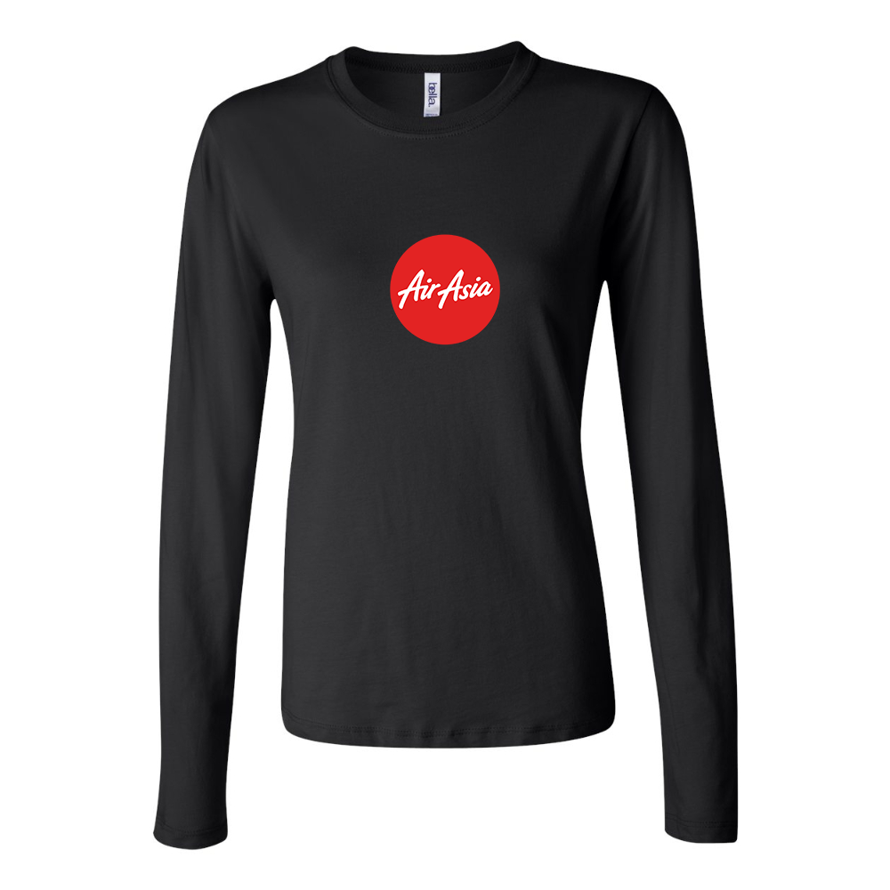 BELLA CANVAS Women’s Air Asia Logo Jersey Long Sleeve Tee