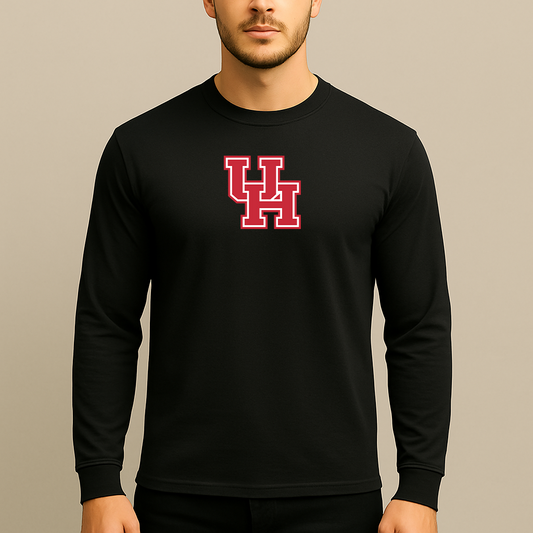 Men's Houston Cougars Logo Long Sleeve T-Shirt