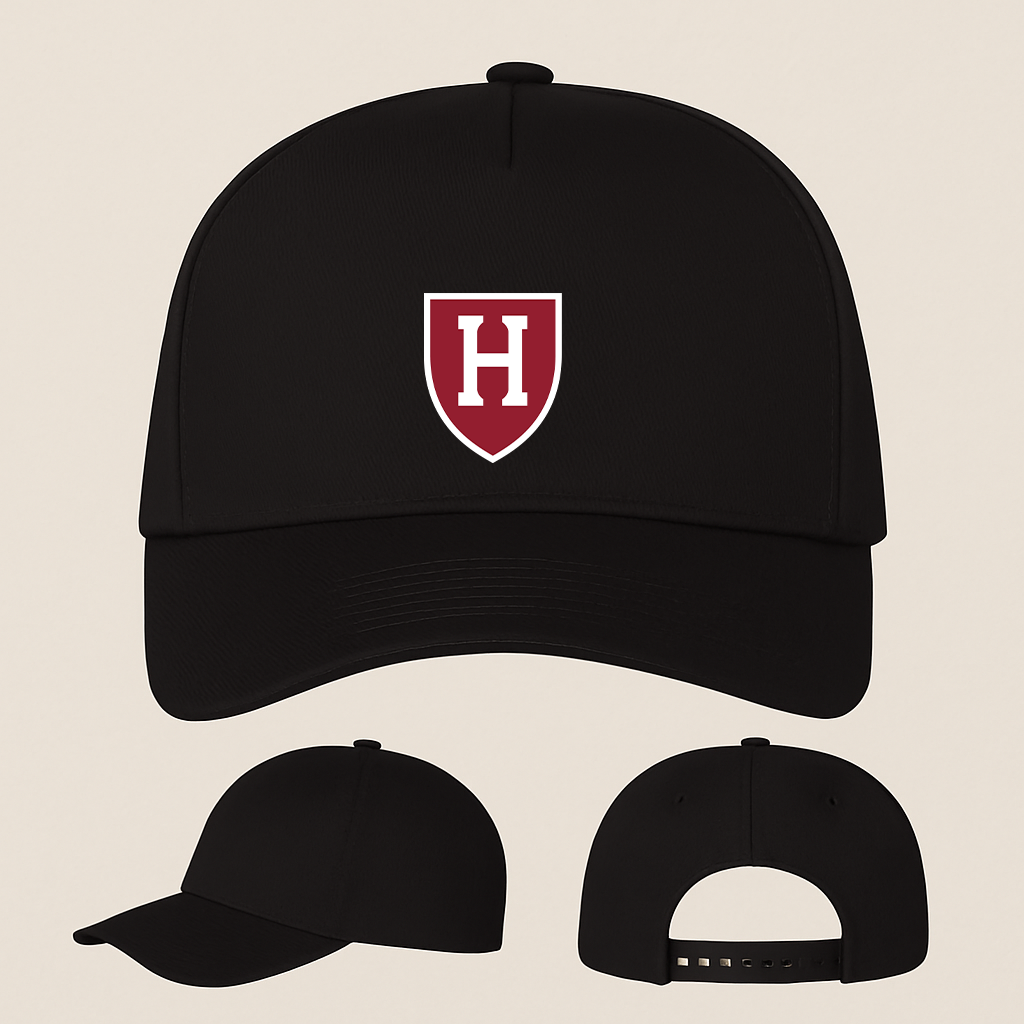George Harvard Crimson Logo Five Panel Twill Snapback Cap