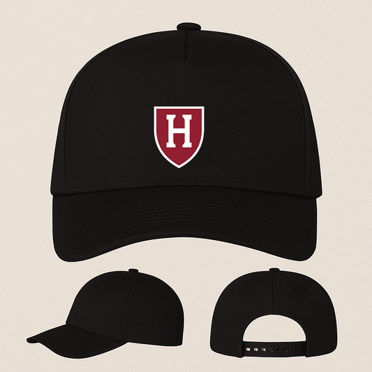 George Harvard Crimson Logo Five Panel Twill Snapback Cap