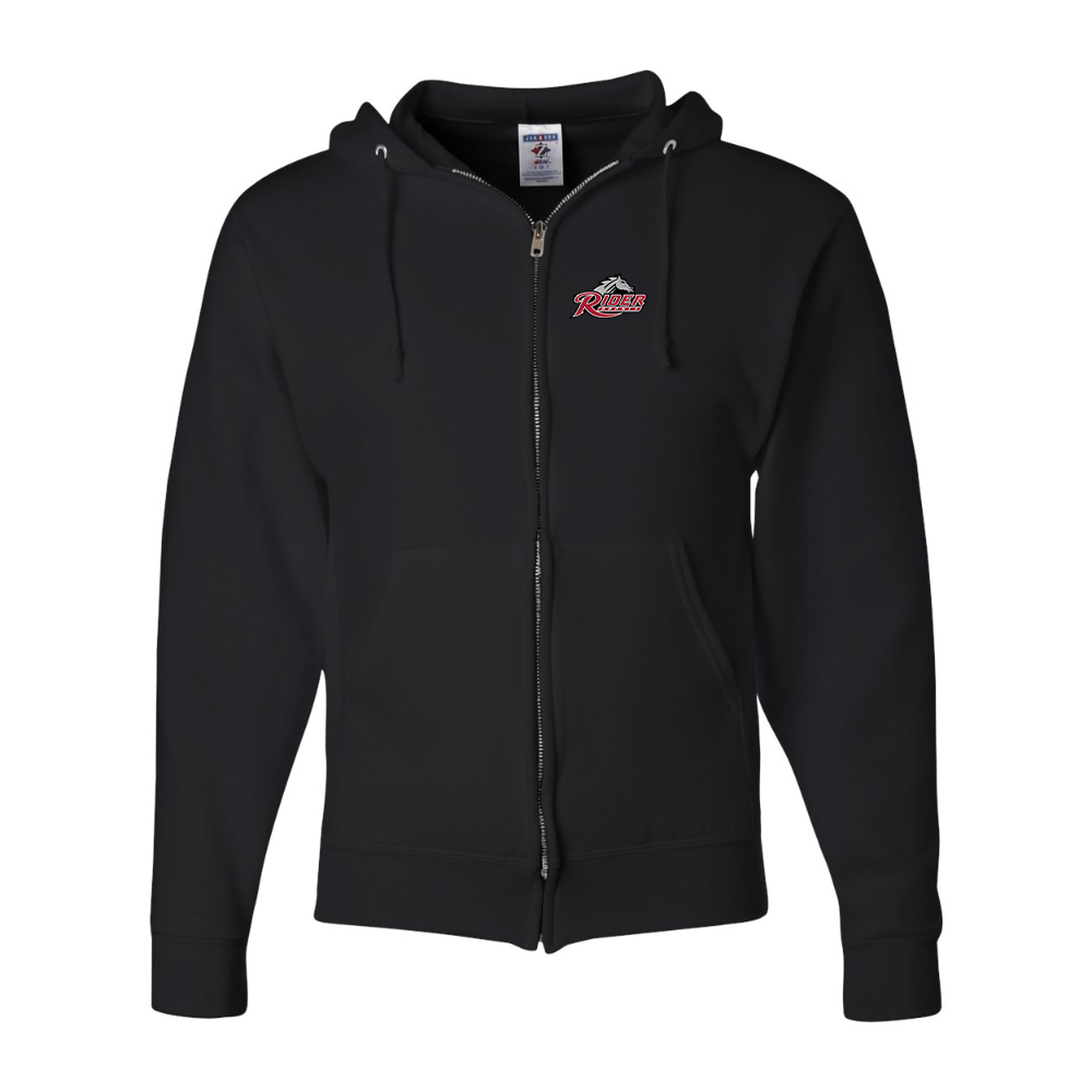 Men's Rider Broncs Logo JERZEES NuBlend Full-Zip Hooded Sweatshirt