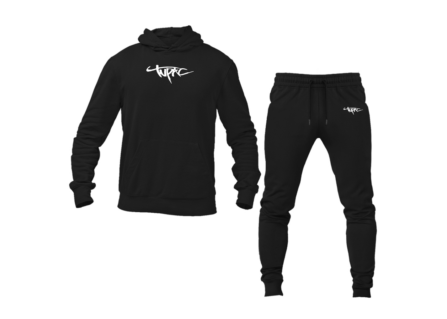 Men's 2pac Logo Hoodie Joggers Set