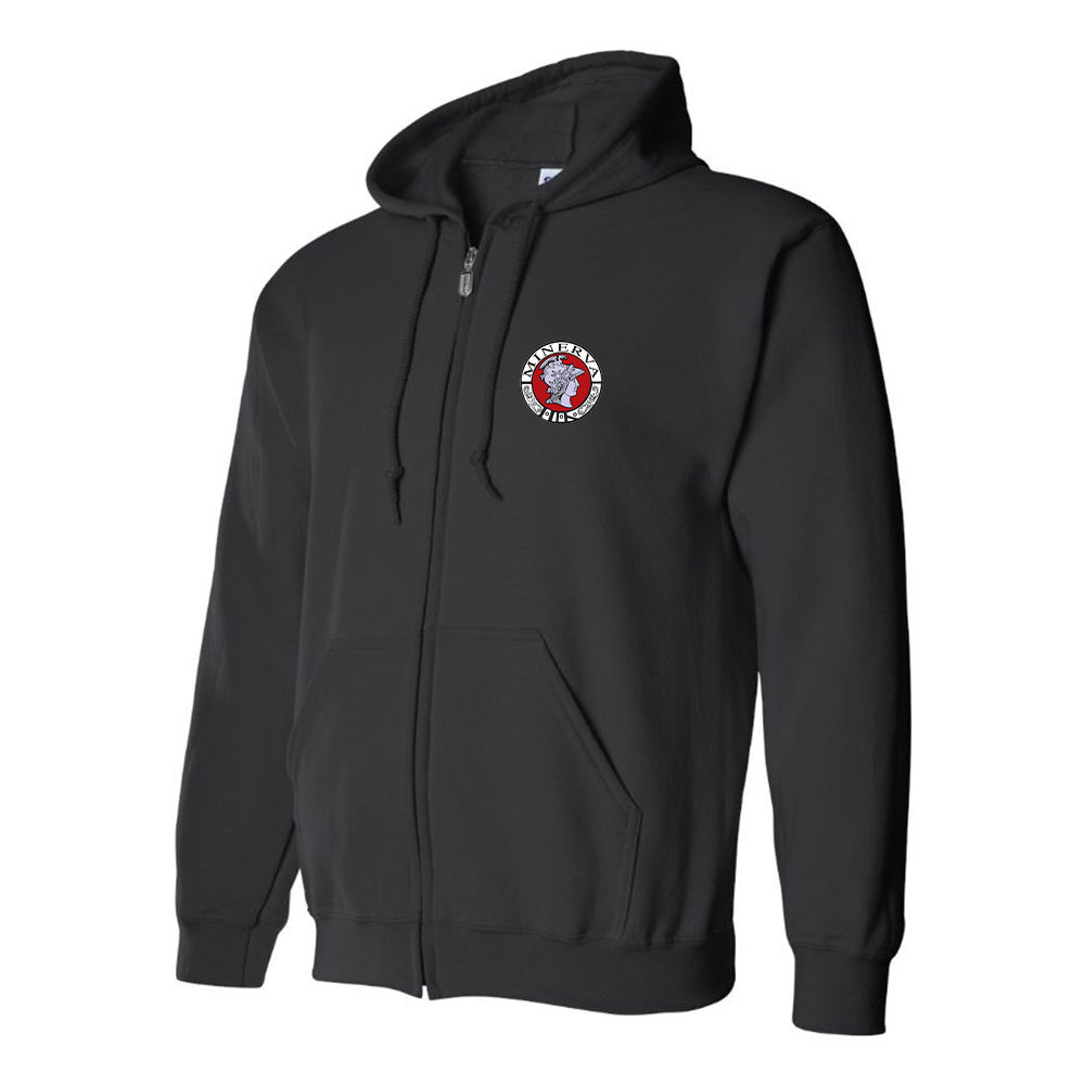 Men's Minerva Automobile Logo Zipper Hoodie