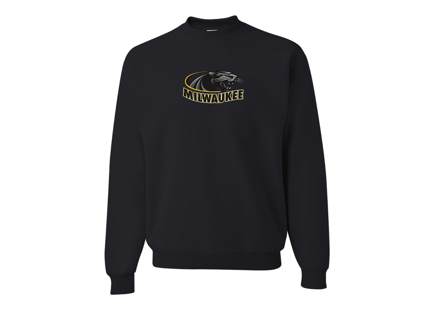 Men's Wisconsin Milwaukee Panthers JERZEES NuBlend Crewneck Sweatshirt