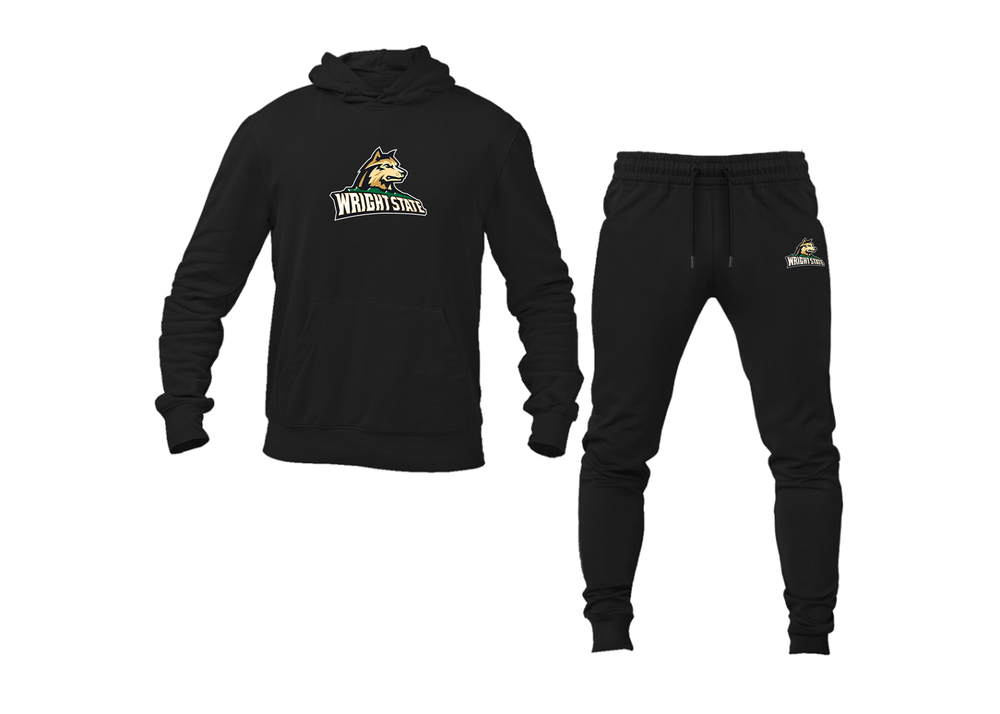 Men's Wright State Raiders Hoodie Joggers Set